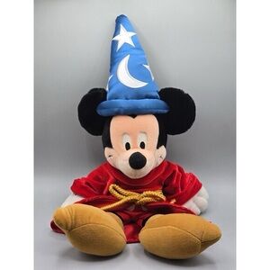 Mickey Mouse Fantasia Sorcerer 22; Plush Stuffed Toy Disney Parks
